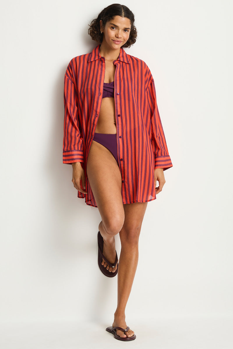 Vacay Cruise Shirt / Sea Level Vacay spice red