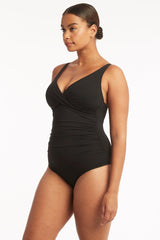 Eco Essentials Cross Front One Piece / Sea Level Eco essentials black