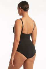 Eco Essentials Cross Front One Piece / Sea Level Eco essentials black