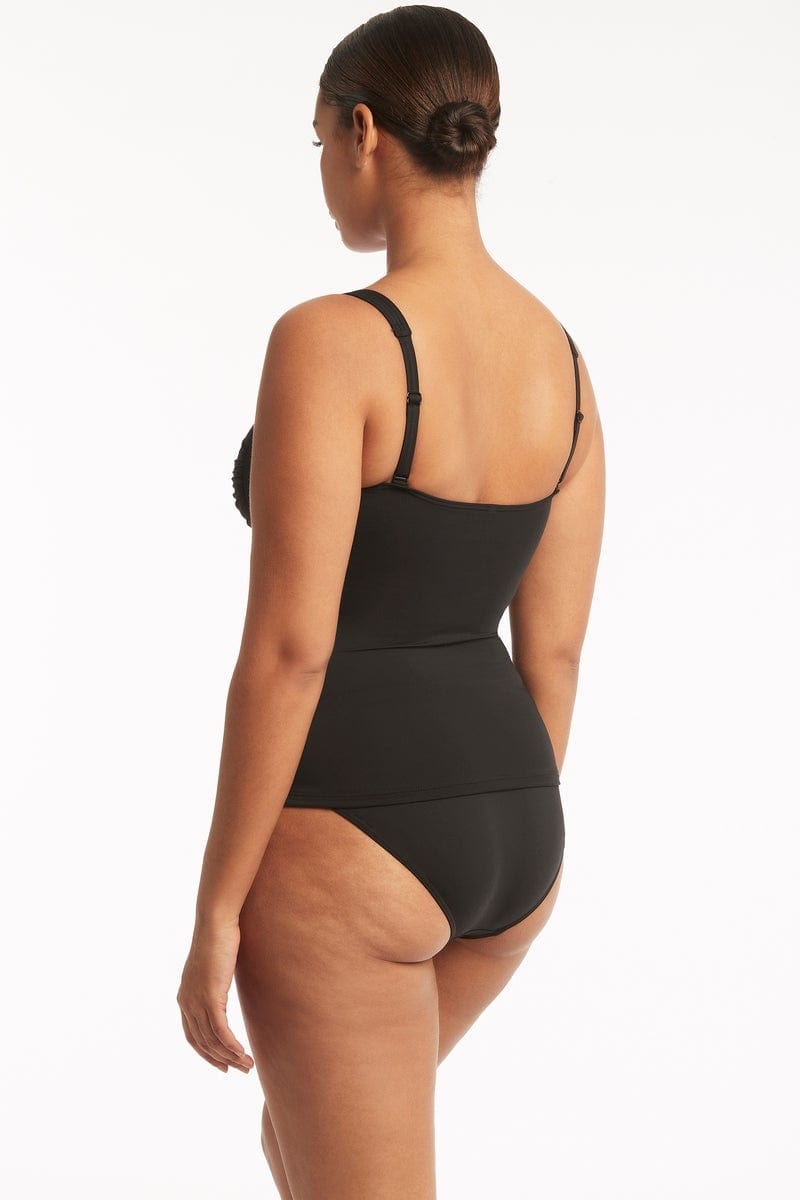 Eco Essentials Twist Front Tankini / Sea Level Eco essentials black