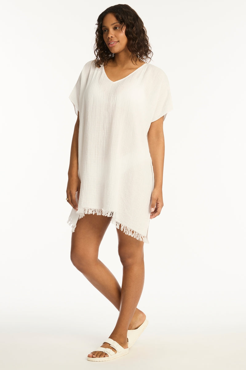Sunset Kaftan / Sea Level Sunset white