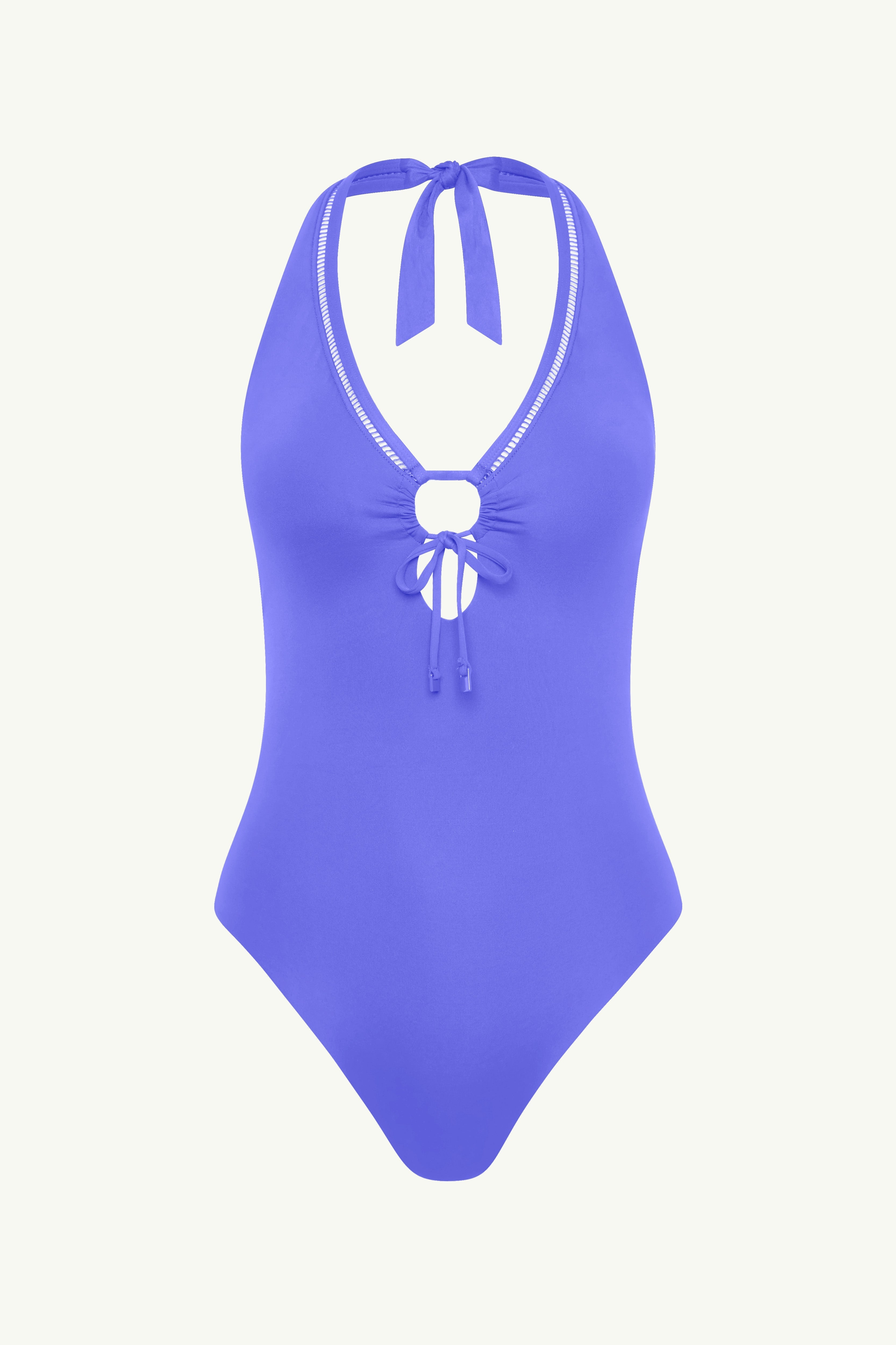 Essentials Edit Keyhole Halter One Piece / Sea Level Eco essentials iris