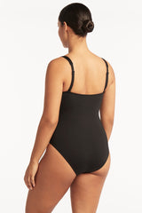 Eco Essentials Square Neck One Piece / Sea Level Eco essentials black