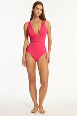 Essentials Edit Spliced One Piece / Sea Level Eco essentials roseberry