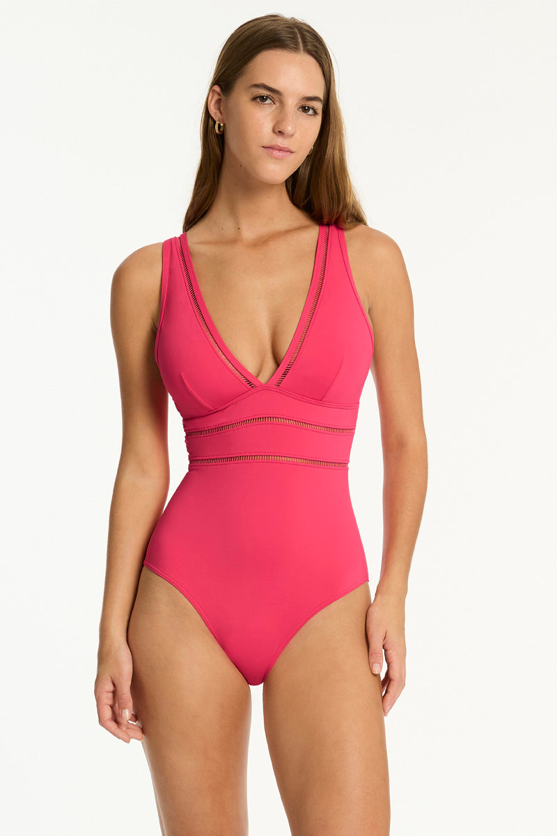 Essentials Edit Spliced One Piece / Sea Level Eco essentials roseberry