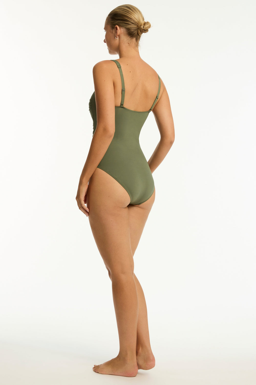 Eco Essentials Twist Front One Piece / Sea Level Eco essentials khaki