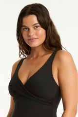 Spinnaker Cross Front One Piece / Sea Level Spinnaker black
