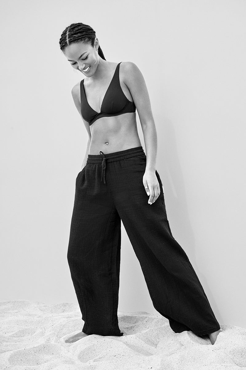 Eco Essentials Longline Underwire Bra / Sea Level Eco essentials black