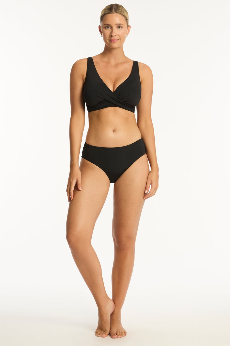 Eco Essentials G Cup Cross Front Bra / Sea Level Eco essentials black