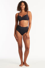 Eco Essentials Cross Front Moulded Cup Bra / Sea Level Eco essentials night sky