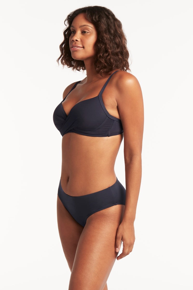 Eco Essentials Cross Front Moulded Cup Bra / Sea Level Eco essentials night sky