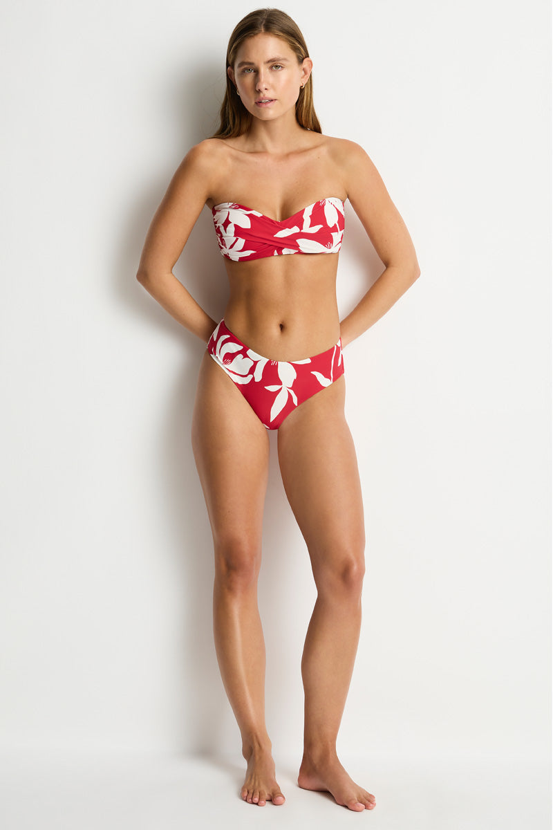 Leilana Twist Bandeau / Sea Level Leilana sangria