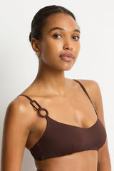 Mythos Scoop Neck Bralette / Sea Level Mythos cocoa