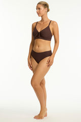 Spinnaker Tie Front DD/E Bralette / Sea Level Spinnaker cocoa