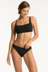 Scallop Square Neck Bralette / Sea Level Scallop
