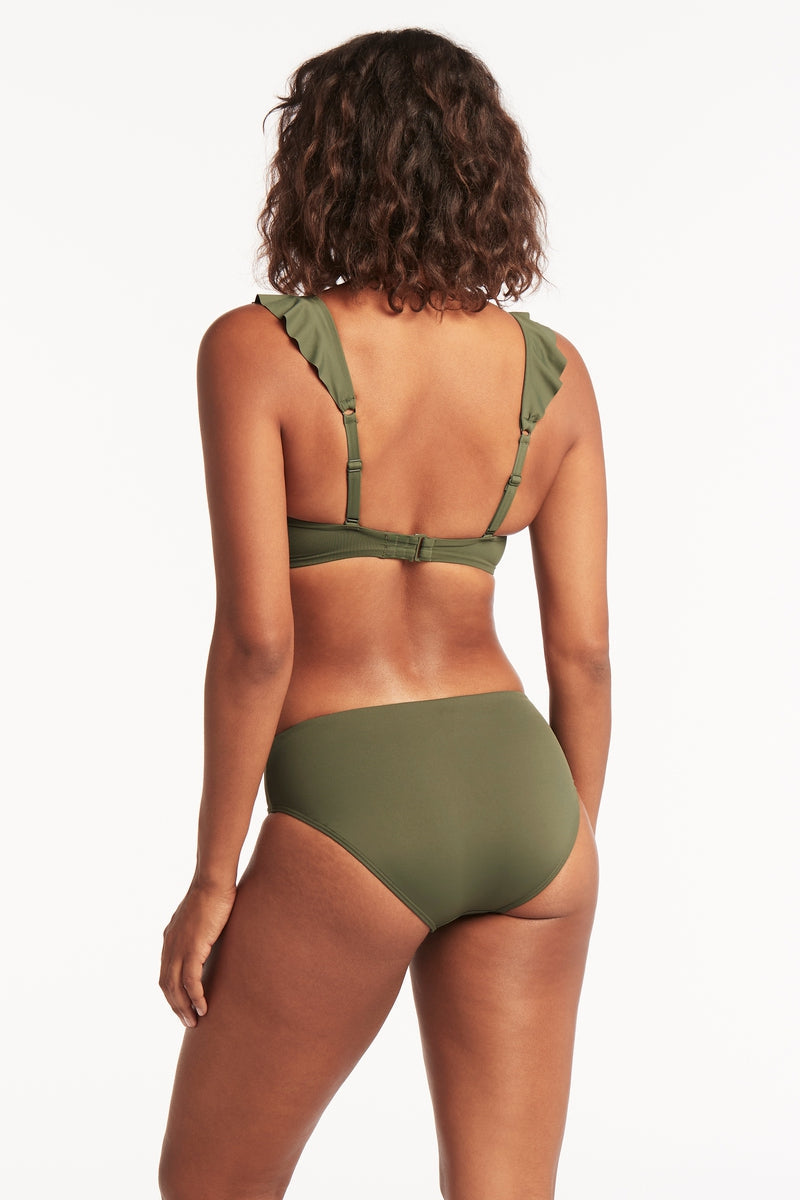 Eco Essentials Frill Bra / Sea Level Eco essentials khaki