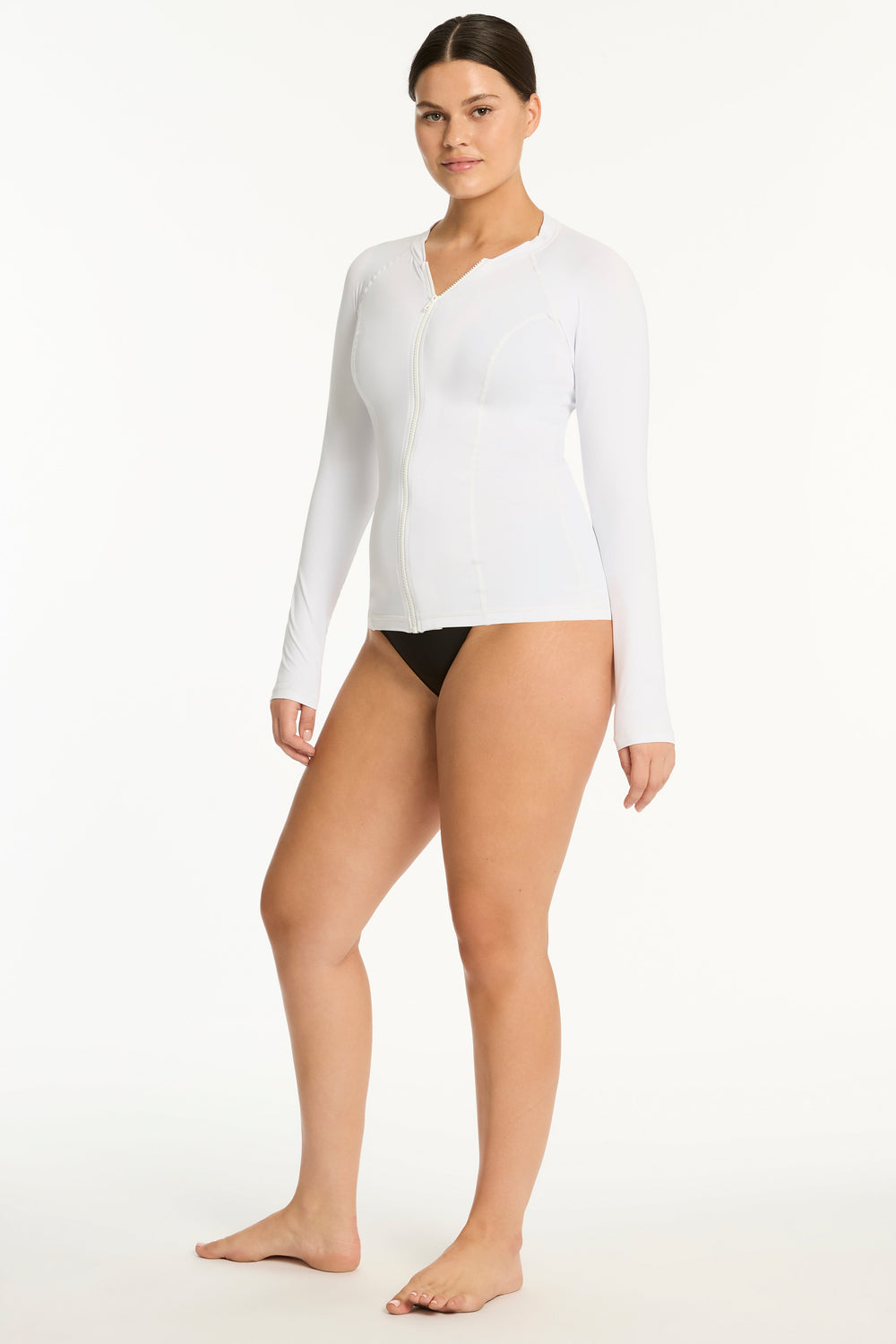 Eco Essentials Long Sleeve Rash Vest / Sea Level Eco essentials white
