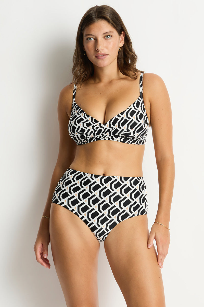 Costa High Waist Pant / Sea Level Costa print