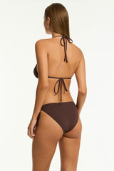 Essentials Edit Tie Side Cheeky Pant / Sea Level Eco essentials cocoa