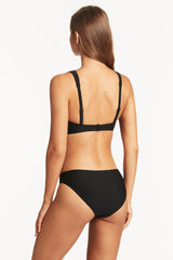 Honeycomb Regular Bikini Pant / Sea Level Honeycomb black