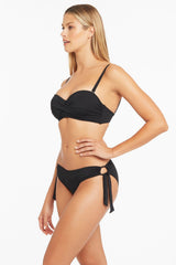 Eco Essentials Tie Side Regular Pant / Sea Level Eco essentials black