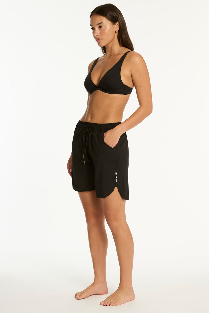 Eco Essentials 7 Inch Boardshort / Sea Level Eco essentials black