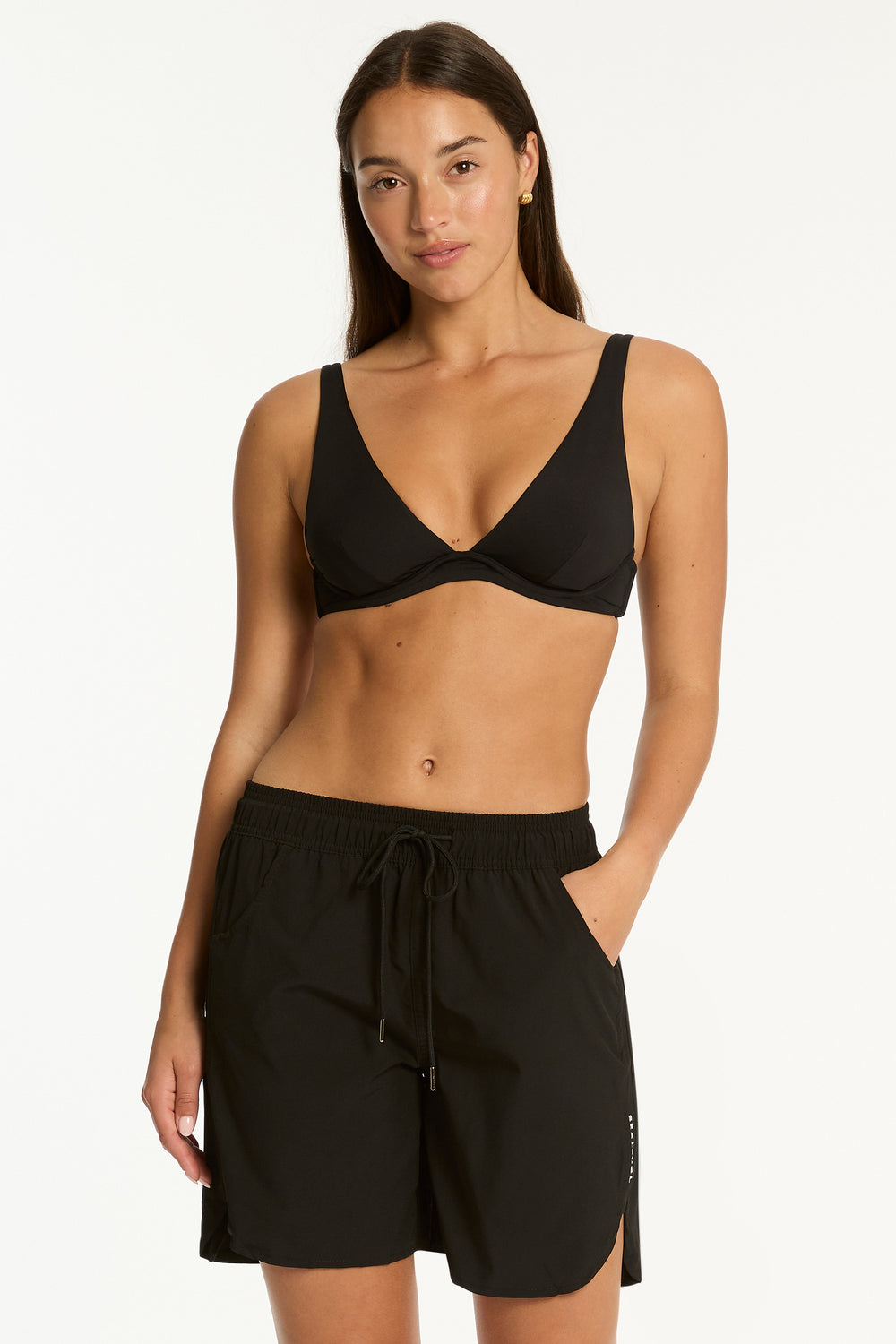 Eco Essentials 7 Inch Boardshort / Sea Level Eco essentials black