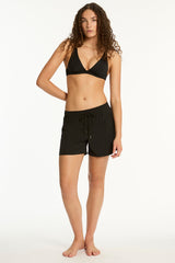 Eco Essentials Mid Length Boardshort / Sea Level Eco essentials black