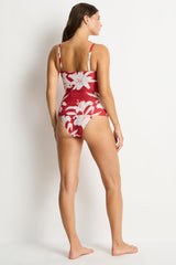 Veridian Cross Front Tankini / Sea Level Veridian ruby