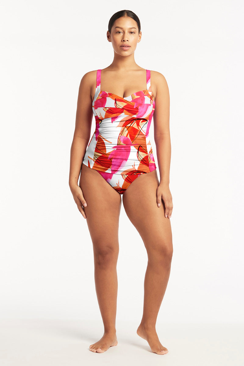 Sublime Twist Front Tankini / Sea Level Sublime flame