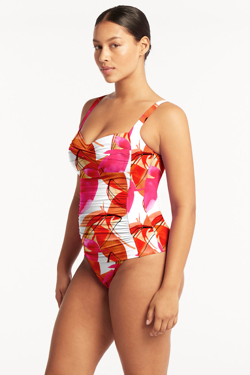 Sublime Twist Front Tankini / Sea Level Sublime flame