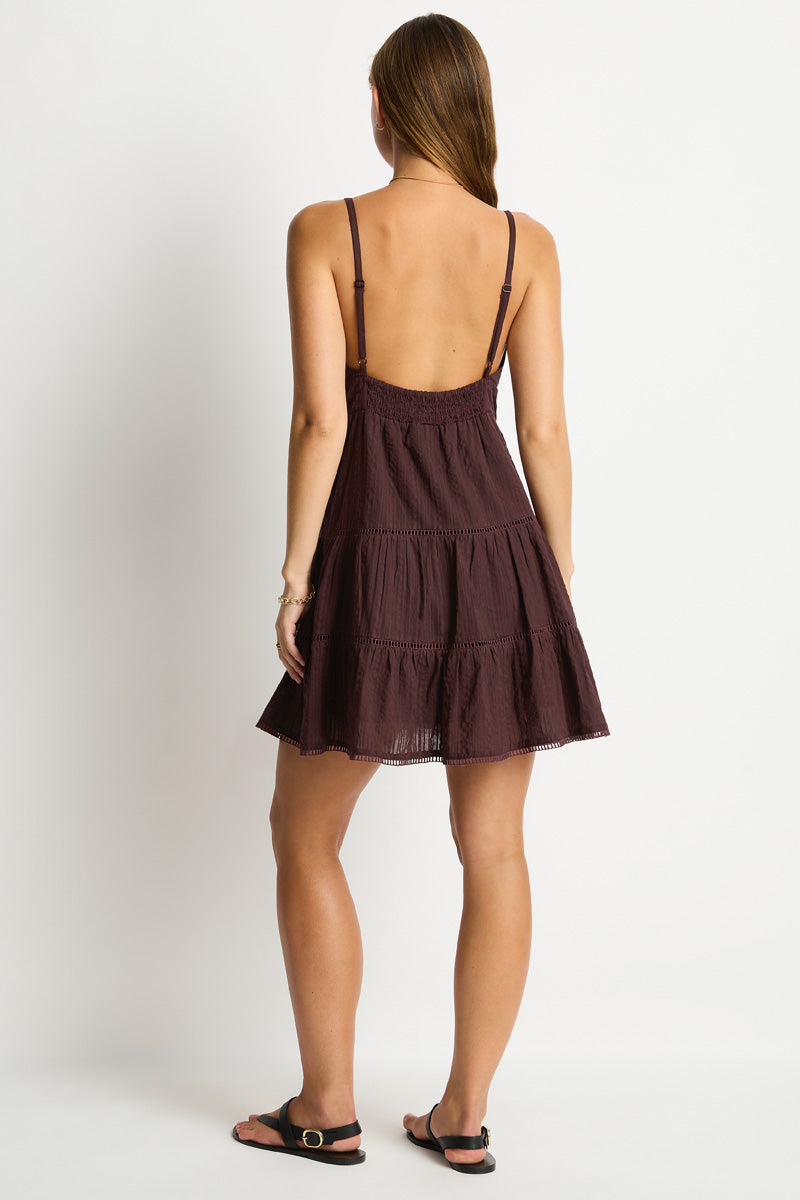 Ripples Cami Beach Dress / Sea Level Ripples cocoa