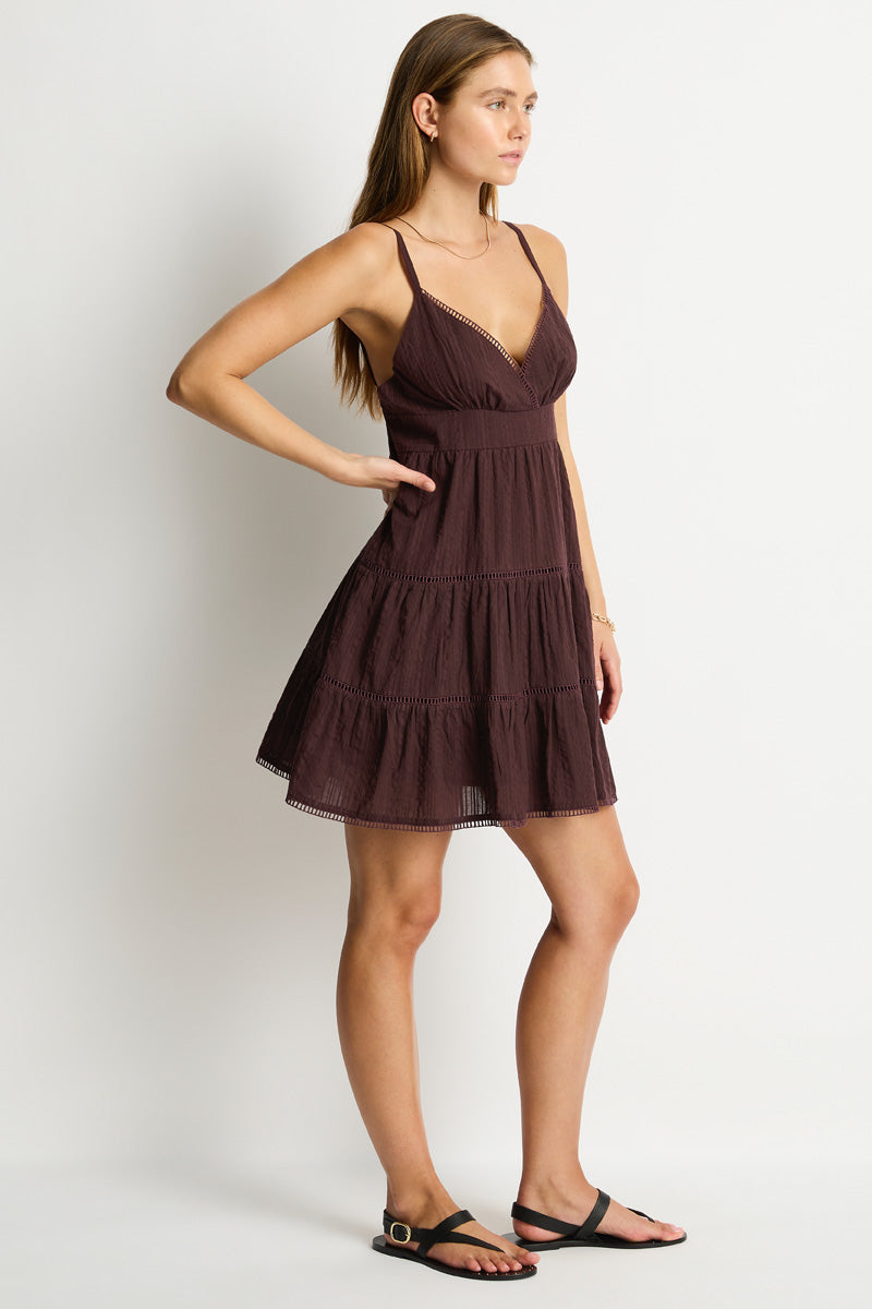 Ripples Cami Beach Dress / Sea Level Ripples cocoa