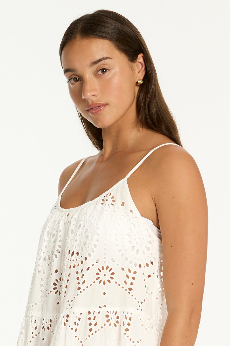 Ibiza Tie Back Short Sundress / Sea Level Ibiza white