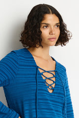 Horizon Lace Up Dress / Sea Level Horizon arctic