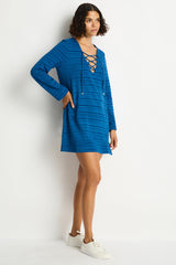 Horizon Lace Up Dress / Sea Level Horizon arctic