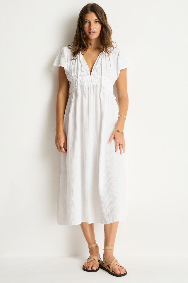 Sunset Maxi Daydress / Sea Level Sunset white