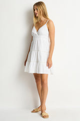 Ripples Cami Beach Dress / Sea Level Ripples white