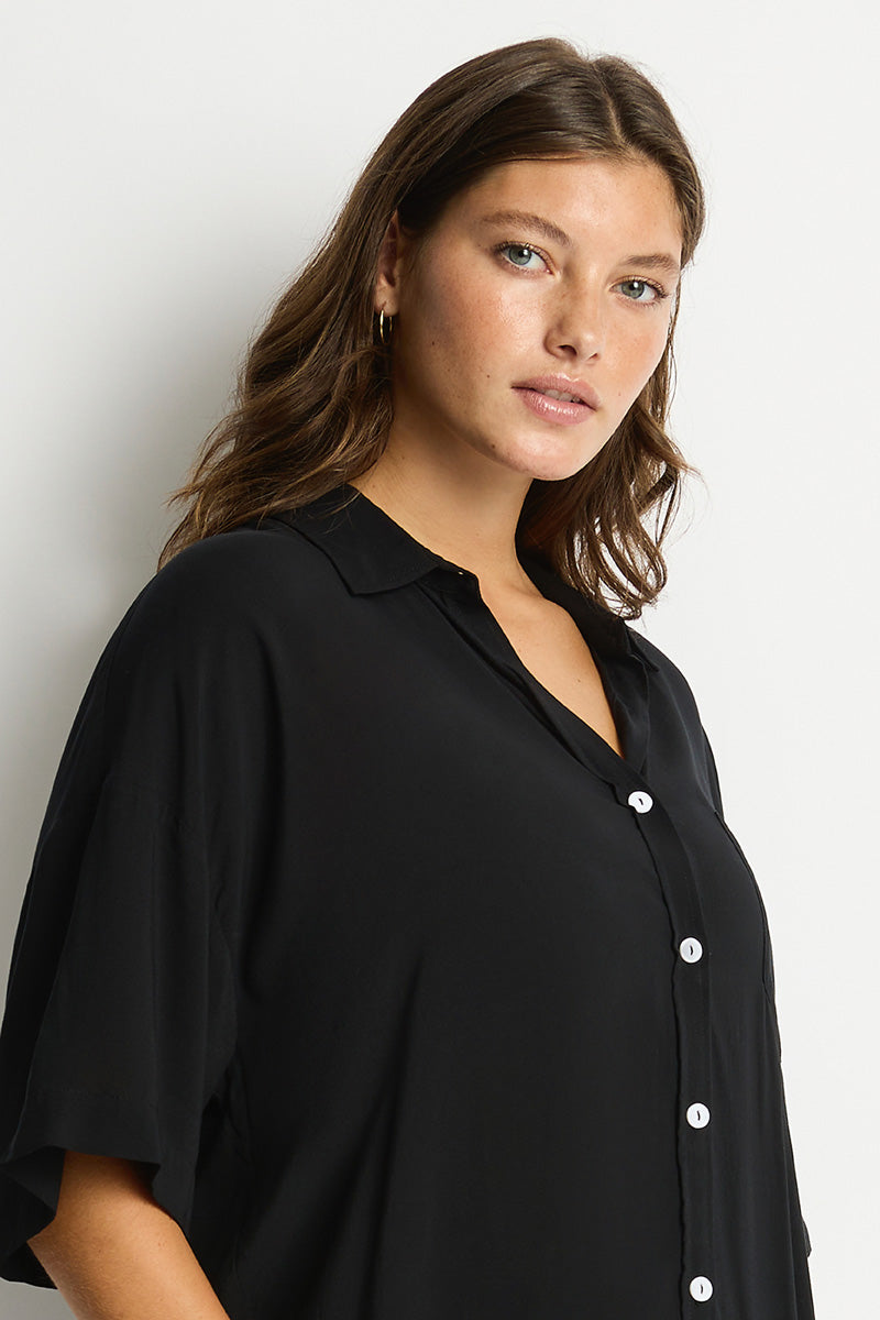 Costa Aloha Shirt / Sea Level Costa black
