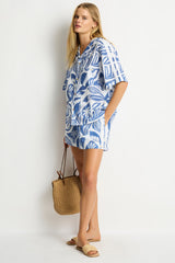 Reef Bowling Shirt / Sea Level Reef denim blue