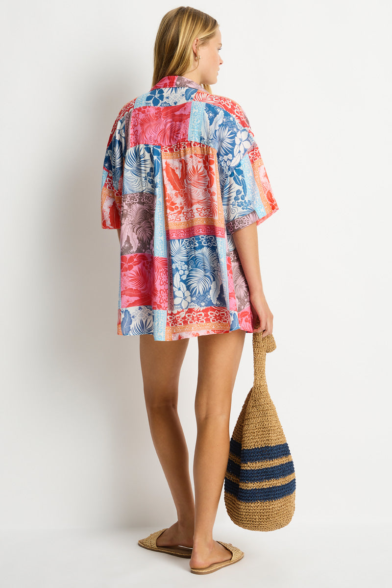 Coco Island Aloha Shirt / Sea Level Coco island blue