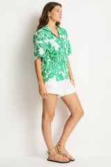 Palmera Resort Bowling Shirt / Sea Level Palmera green