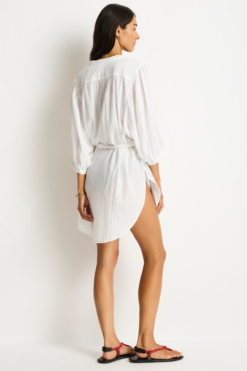 Salt Boho Shirt / Sea Level Salt white