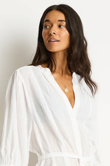 Salt Boho Shirt / Sea Level Salt white