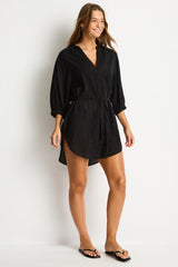 Salt Boho Shirt / Sea Level Salt black