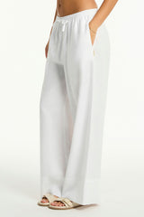 Tidal Linen Palazzo Pant / Sea Level Tidal linen white