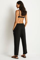 Shore Linen Beachcomber Pant / Sea Level Shore linen black