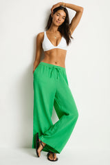 Sunset Beach Pant / Sea Level Sunset kelly green