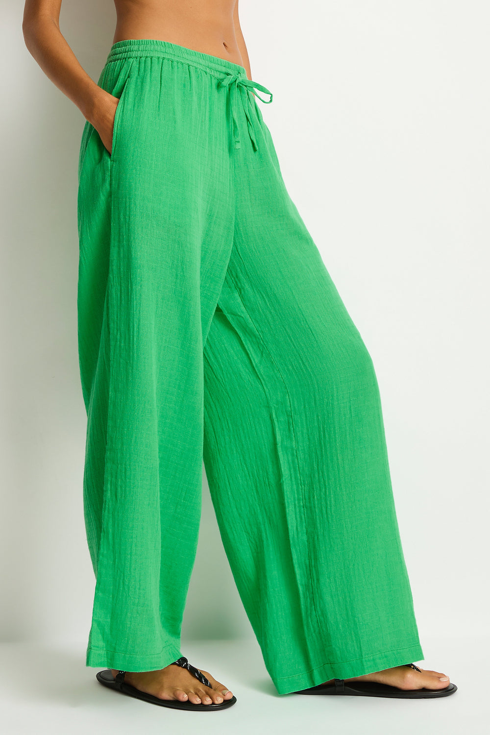 Sunset Beach Pant / Sea Level Sunset kelly green
