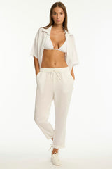 Shore Linen Beachcomber Pant / Sea Level Shore linen white